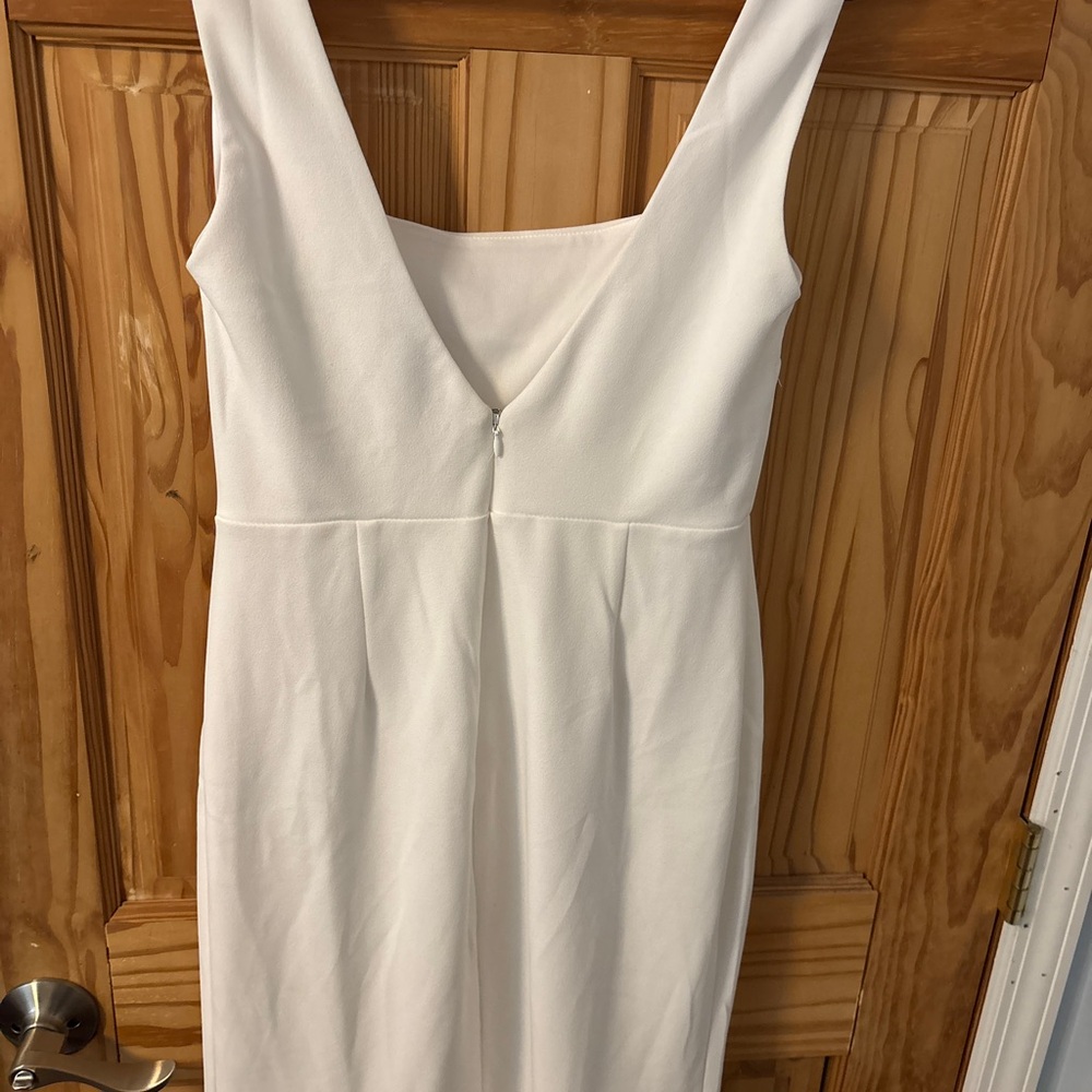 Lulu’s Elegant White Sleeveless Dress - Size L - Picture 4 of 10